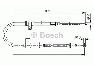 BOSCH 1 987 482 183 trosas, stovėjimo stabdys 
 Stabdžių sistema -> Valdymo svirtys/trosai
MR205492