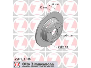 ZIMMERMANN 450.1537.00 stabdžių diskas 
 Stabdžių sistema -> Diskinis stabdys -> Stabdžių diskas
GBD 90847