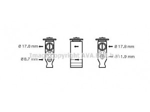 AVA QUALITY COOLING CN1244 išsiplėtimo vožtuvas, oro kondicionavimas 
 Oro kondicionavimas -> Vožtuvai
6461K0, 0951.5013, 9515013