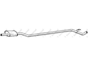 BOSAL 283-971 vidurinis duslintuvas 
 Išmetimo sistema -> Duslintuvas
77.00.688.177, 77.00.709.414