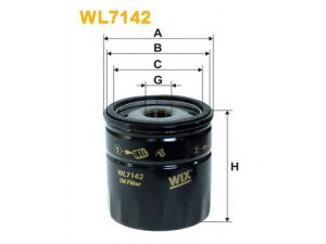 WIX FILTERS WL7142 alyvos filtras 
 Techninės priežiūros dalys -> Techninės priežiūros intervalai
ADU7417, AHU2880, CDU1268, LPW100180