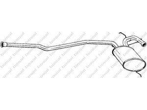 BOSAL 283-533 vidurinis duslintuvas 
 Išmetimo sistema -> Duslintuvas
77.00.815.597