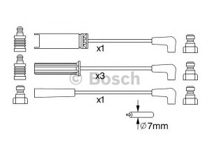 BOSCH 0 986 356 972 uždegimo laido komplektas 
 Kibirkšties / kaitinamasis uždegimas -> Uždegimo laidai/jungtys
NP1147A, NP1332