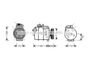 AVA QUALITY COOLING AIAK226 kompresorius, oro kondicionierius 
 Oro kondicionavimas -> Kompresorius/dalys
8E0206805D, 8E0260805, 8E0260805AB