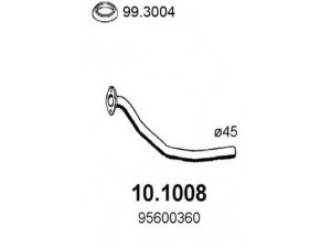 ASSO 10.1008 išleidimo kolektorius 
 Išmetimo sistema -> Išmetimo vamzdžiai
95600360