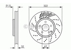 BOSCH 0 986 479 720 stabdžių diskas 
 Stabdžių sistema -> Diskinis stabdys -> Stabdžių diskas
000 421 18 12, 218 421 03 12, A 000 421 18 12
