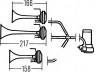 HELLA 3PB 003 001-833 garsinis signalas
086 7436, 1 660 692, 4DB13800BA