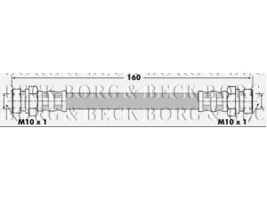 BORG & BECK BBH6419 stabdžių žarnelė 
 Stabdžių sistema -> Stabdžių žarnelės
1H0611775, 1HO611775, 1H0 611 775