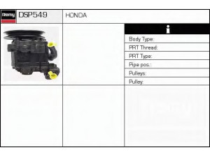 DELCO REMY DSP549 hidraulinis siurblys, vairo sistema 
 Vairavimas -> Vairo pavara/siurblys