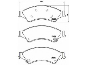BREMBO P 24 153 stabdžių trinkelių rinkinys, diskinis stabdys 
 Techninės priežiūros dalys -> Papildomas remontas
1723410, AB312001AB, UCYE3323Z