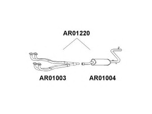 VENEPORTE AR01220 išleidimo kolektorius
60504299, 60749305