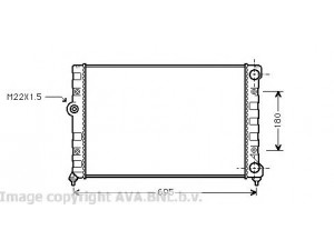 AVA QUALITY COOLING VW2109 radiatorius, variklio aušinimas 
 Aušinimo sistema -> Radiatorius/alyvos aušintuvas -> Radiatorius/dalys
1H0121253D, 1H0121253E, 1H0121253H