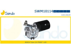 SANDO SWM10114.0 valytuvo variklis 
 Priekinio stiklo valymo sistema -> Varikliukas, priekinio stiklo valytuvai
8D1955113, 8D1955113A, 8D1955113B