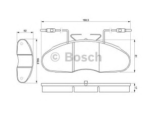 BOSCH 0 986 424 080 stabdžių trinkelių rinkinys, diskinis stabdys
06905294 1, 77 01 203 895