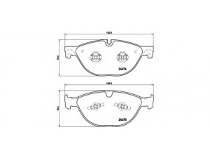 BREMBO P 36 025 stabdžių trinkelių rinkinys, diskinis stabdys 
 Techninės priežiūros dalys -> Papildomas remontas
C2D3801