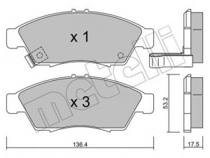 METELLI 22-0437-0 stabdžių trinkelių rinkinys, diskinis stabdys 
 Techninės priežiūros dalys -> Papildomas remontas
55810-54G30, 55810-54G50, 55810-54G51