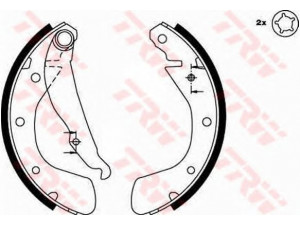 TRW GS8542 stabdžių trinkelių komplektas 
 Techninės priežiūros dalys -> Papildomas remontas
1605041, 1605052, 1605811, 1605909