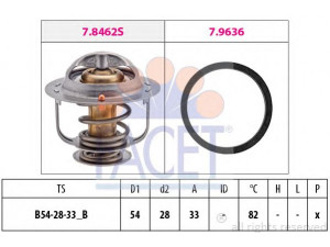 FACET 7.8645 termostatas, aušinimo skystis 
 Aušinimo sistema -> Termostatas/tarpiklis -> Thermostat
21200-6N210, 21 20 06N 210