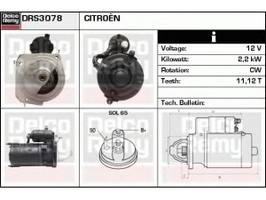 DELCO REMY DRS3078 starteris 
 Elektros įranga -> Starterio sistema -> Starteris
580293, 95619197