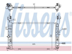 NISSENS 630747 radiatorius, variklio aušinimas 
 Aušinimo sistema -> Radiatorius/alyvos aušintuvas -> Radiatorius/dalys
1300497, 1300497