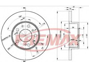 FREMAX BD-4695 stabdžių diskas 
 Stabdžių sistema -> Diskinis stabdys -> Stabdžių diskas
4246.A0, 4246.H3, 7538682, 93500521