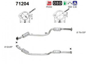 AS 71204 katalizatoriaus keitiklis 
 Išmetimo sistema -> Katalizatoriaus keitiklis
2104900347