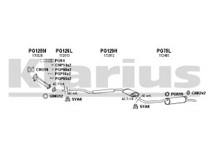 KLARIUS 630068U išmetimo sistema 
 Išmetimo sistema -> Išmetimo sistema, visa