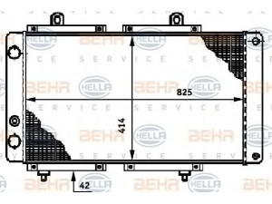 HELLA 8MK 376 720-071 radiatorius, variklio aušinimas 
 Aušinimo sistema -> Radiatorius/alyvos aušintuvas -> Radiatorius/dalys
1300.F7, 1300.F8, 1330.N4, 1331.QX