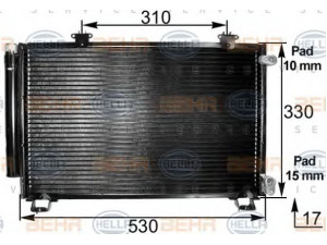 HELLA 8FC 351 300-261 kondensatorius, oro kondicionierius 
 Oro kondicionavimas -> Kondensatorius
88450-0D020, 88460-52020