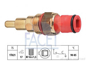 FACET 7.5070 temperatūros jungiklis, radiatoriaus ventiliatorius 
 Aušinimo sistema -> Siuntimo blokas, aušinimo skysčio temperatūra
89428-15011, 89428-32010, 94 846 018