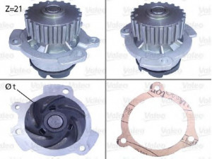 VALEO 506151 vandens siurblys 
 Aušinimo sistema -> Vandens siurblys/tarpiklis -> Vandens siurblys
2108-1307010, 21081307010
