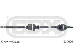 CDX 230626 kardaninis velenas 
 Ratų pavara -> Kardaninis velenas
7711135417, 8200167536, 8200264665