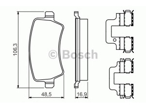 BOSCH 0 986 494 641 stabdžių trinkelių rinkinys, diskinis stabdys 
 Techninės priežiūros dalys -> Papildomas remontas
1426143, 1426144, 1439866, 1459450