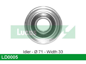 LUCAS ENGINE DRIVE LD0005 įtempiklio skriemulys, paskirstymo diržas