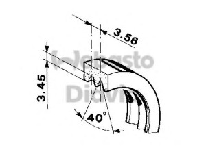 WEBASTO 82D013531A paskirstymo diržas