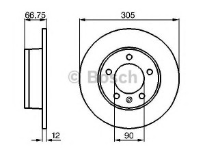 BOSCH 0 986 478 970 stabdžių diskas 
 Dviratė transporto priemonės -> Stabdžių sistema -> Stabdžių diskai / priedai
43206 00QAA, 4403045, 9111045, 77 00 314 107