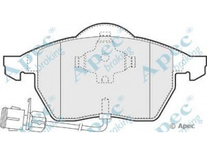 APEC braking PAD789 stabdžių trinkelių rinkinys, diskinis stabdys 
 Techninės priežiūros dalys -> Papildomas remontas
4A0698151, 4A0698151A, 4A0698151B