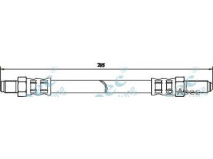 APEC braking HOS3636 stabdžių žarnelė 
 Stabdžių sistema -> Stabdžių žarnelės
7307485, 95GB2282AC