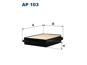 FILTRON AP103 oro filtras 
 Techninės priežiūros dalys -> Techninės priežiūros intervalai
413, 17220PM7000, 17220PM7306, 17220PM7F00