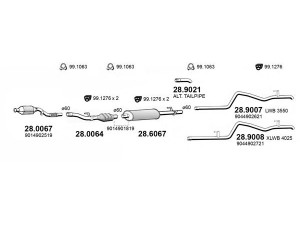 ASSO ART4197 išmetimo sistema