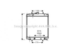 AVA QUALITY COOLING DU2047 radiatorius, variklio aušinimas 
 Aušinimo sistema -> Radiatorius/alyvos aušintuvas -> Radiatorius/dalys
1640097201, 1640097201000
