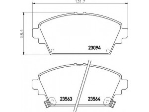 HELLA 8DB 355 017-171 stabdžių trinkelių rinkinys, diskinis stabdys 
 Techninės priežiūros dalys -> Papildomas remontas
45022S1AE02, 45022S1AE51, SFP000370