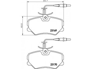 HELLA PAGID 8DB 355 018-401 stabdžių trinkelių rinkinys, diskinis stabdys 
 Techninės priežiūros dalys -> Papildomas remontas
425107, 95666894, E172009, 425107