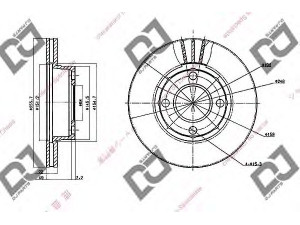 DJ PARTS BD1586 stabdžių diskas 
 Dviratė transporto priemonės -> Stabdžių sistema -> Stabdžių diskai / priedai
895615301A