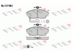 FTE BL1273B2 stabdžių trinkelių rinkinys, diskinis stabdys 
 Techninės priežiūros dalys -> Papildomas remontas
45022-SG9-000, 673-214-27/1431-NBI