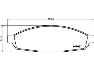 MINTEX MDB2535 stabdžių trinkelių rinkinys, diskinis stabdys 
 Techninės priežiūros dalys -> Papildomas remontas