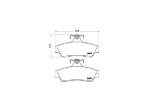BREMBO P 59 056 stabdžių trinkelių rinkinys, diskinis stabdys 
 Techninės priežiūros dalys -> Papildomas remontas
92175205, 92210619