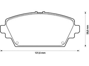 BENDIX 572428B stabdžių trinkelių rinkinys, diskinis stabdys 
 Techninės priežiūros dalys -> Papildomas remontas
410604U127