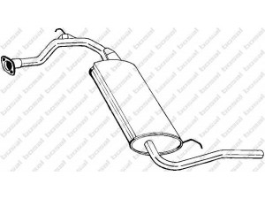 BOSAL 278-349 galinis duslintuvas 
 Išmetimo sistema -> Duslintuvas
18031-SH3-505, 18031-SH3-507, 18307-SH3-308