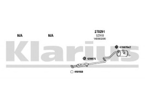 KLARIUS 820042E išmetimo sistema 
 Išmetimo sistema -> Išmetimo sistema, visa